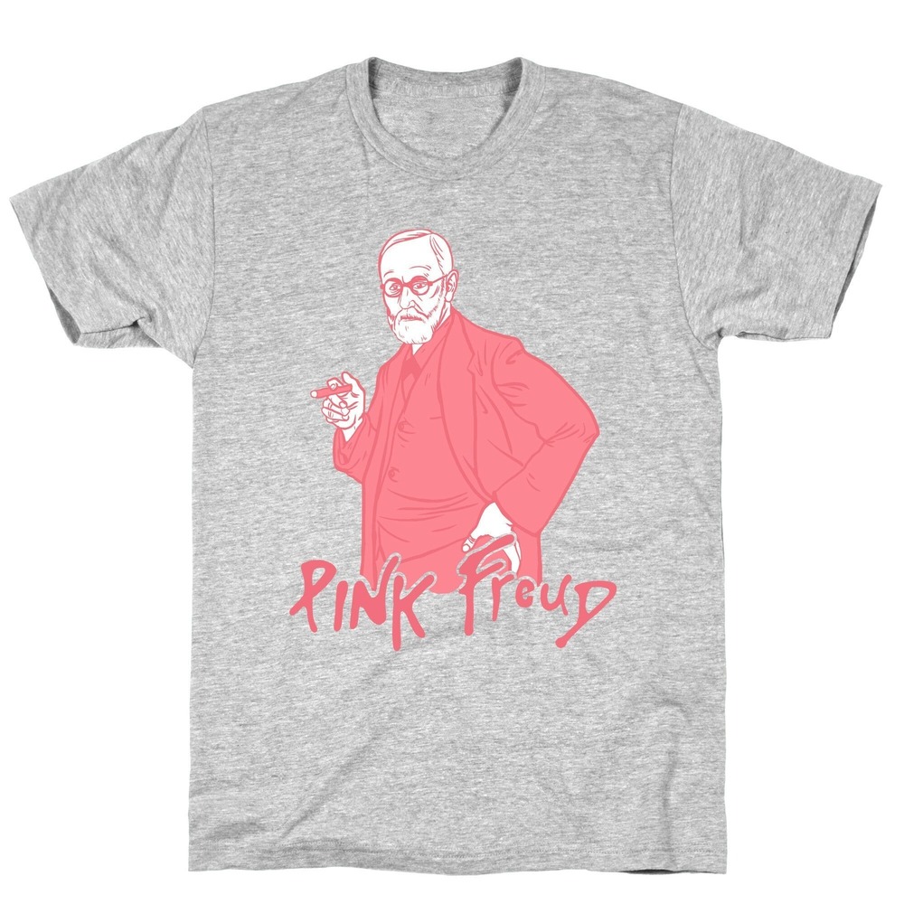Pink Freud T-Shirt Grey